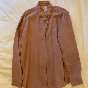 Pink Zara Button Down Shirt. Never Worn. With Tags